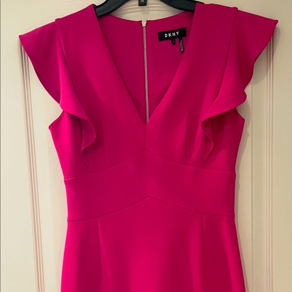 Dkny Magenta Pink Dress Size 4 Euc 